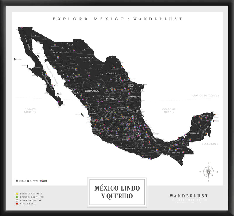 México B&N - 2cm Negro