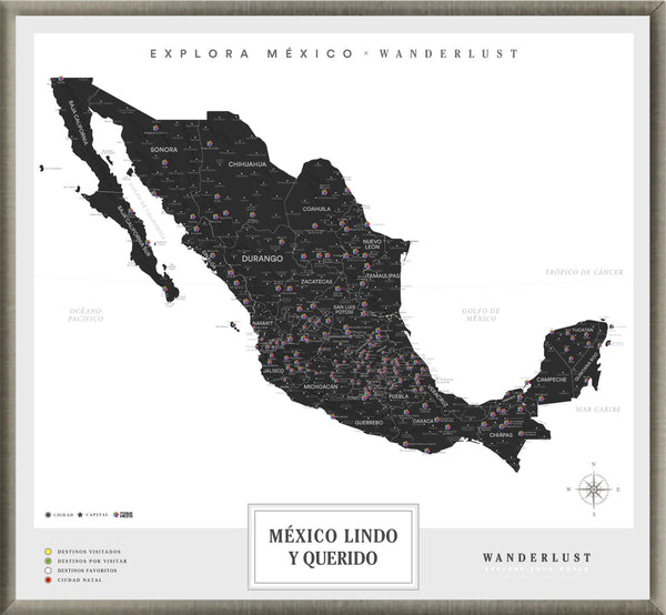 México B&N - 2cm Platino