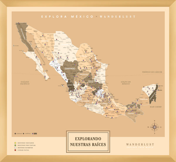 México Sepia - 3cm Dorado