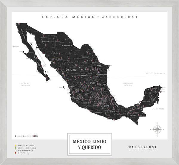 México B&N - 3cm Plata