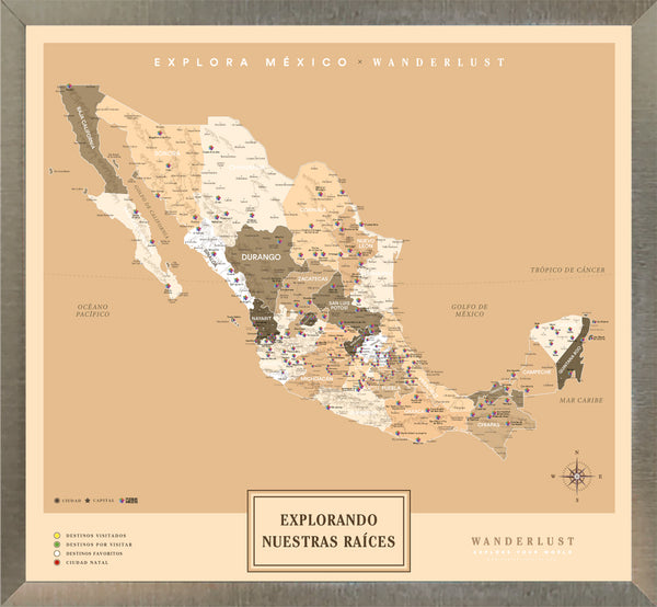 México Sepia - 3cm Platino