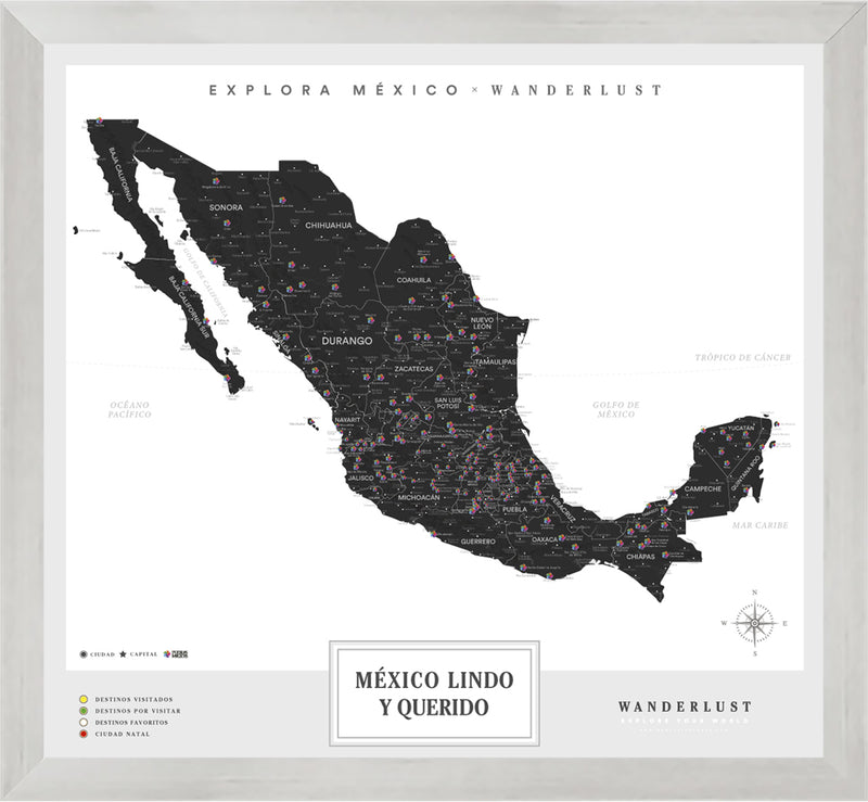 México B&N - 4cm Plata